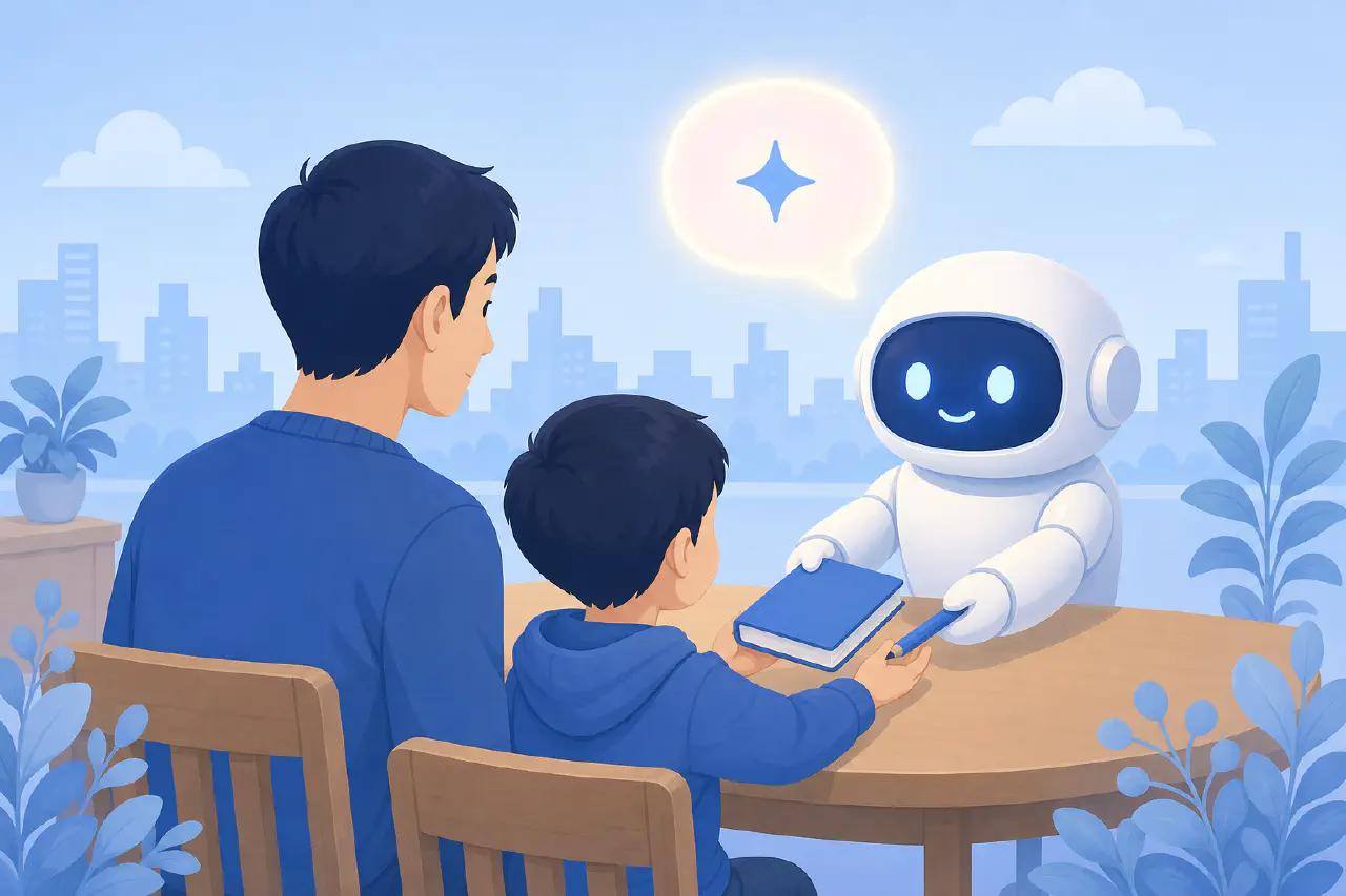【現役エンジニアの父親が解説】子供と生成AIの付き合い方 — 何歳からOK？宿題に使うのはアリ？家庭のルール作りガイド