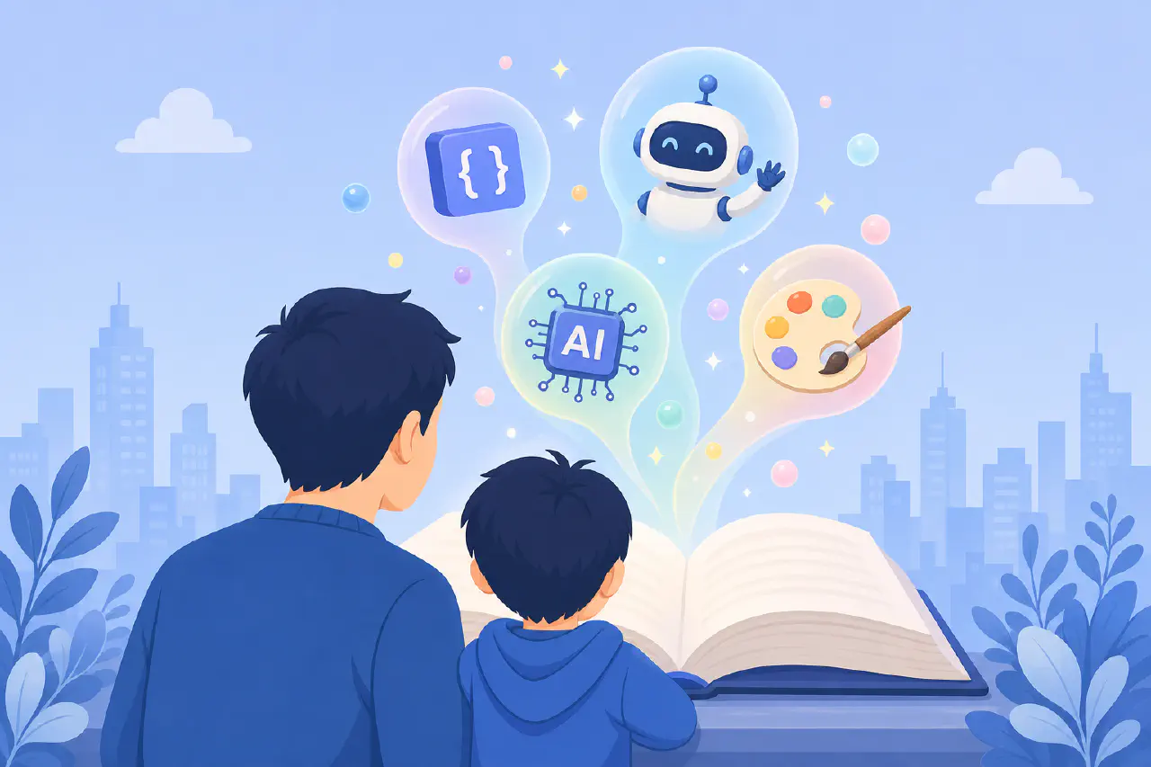 【親のための用語辞典】子供プログラミング頻出ワードをやさしく解説 — Scratch・STEAM・情報I・生成AI